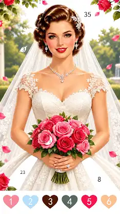 Wedding Color Paint By Number screenshot 1