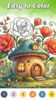 Whimsical House Coloring Book screenshot 2