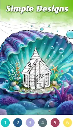 Whimsical House Coloring Book screenshot 4