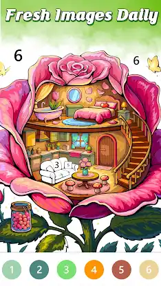 Whimsical House Coloring Book screenshot 5