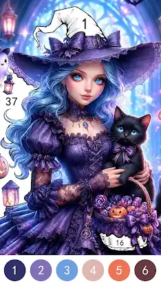 Fantasy Color By Number Game screenshot 2