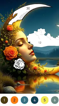 Fantasy Color By Number Game screenshot 7