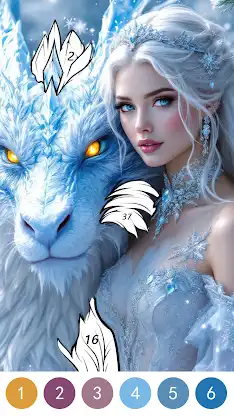 Fantasy Color By Number Game screenshot 3
