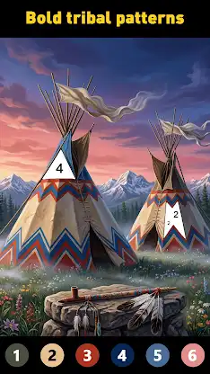 Tribal Art Coloring Book screenshot 2