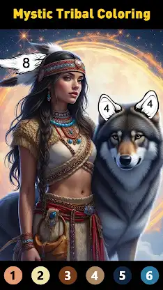 Tribal Art Coloring Book screenshot 1