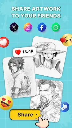 Draw Anime: AR Sketch App screenshot 7