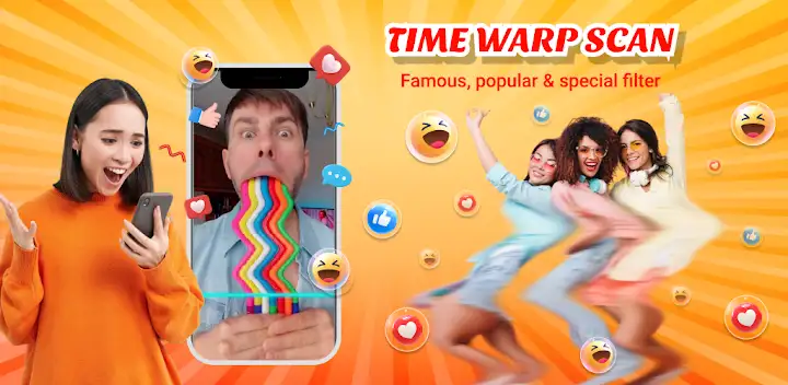 Face Scan, Time Warp Scan — Android app banner