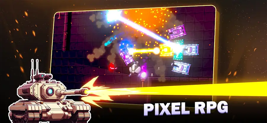 Laser Tanks: Pixel RPG screenshot 1