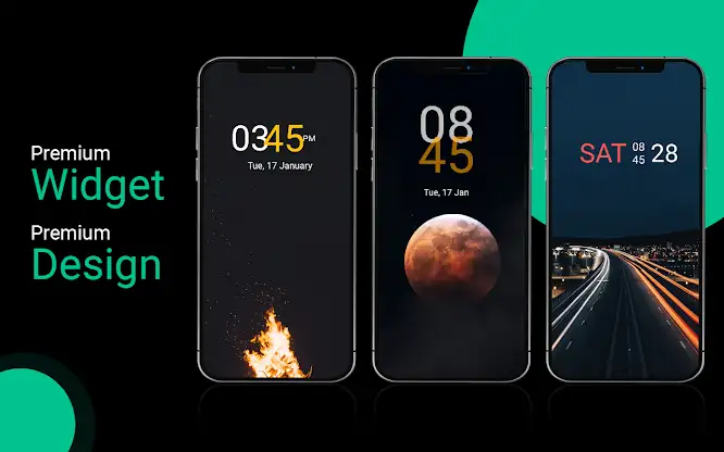 Digital Clock Widget Premium screenshot 1
