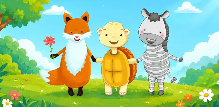 Funny Animals: Kids Learning — Android game banner