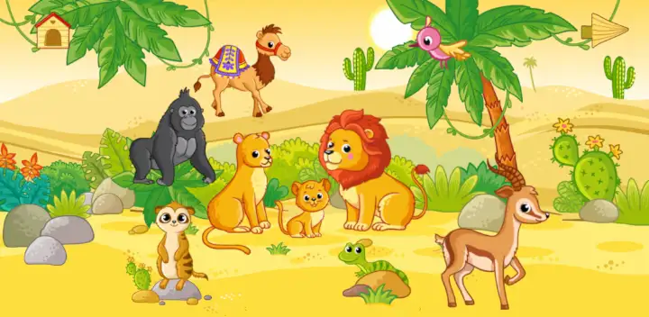 Baby animal games: fun puzzle! — Android app banner