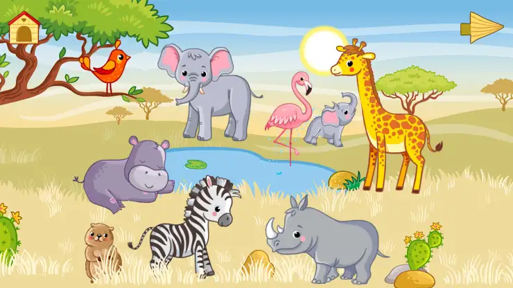 Baby animal games: fun puzzle! screenshot 1
