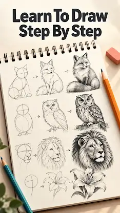 Learn To Draw Step By Step screenshot 1