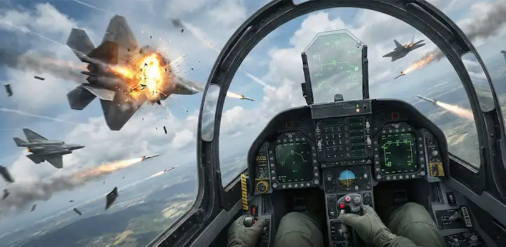 Sky Combat 2: Air Combat PvP — Android game banner