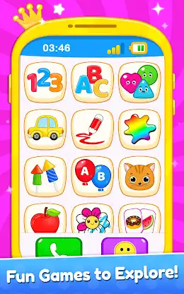Baby Princess Phone Kids Games screenshot 2