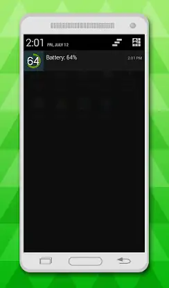 battery in status bar screenshot 3
