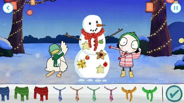 Sarah & Duck: Build a Snowman screenshot 4