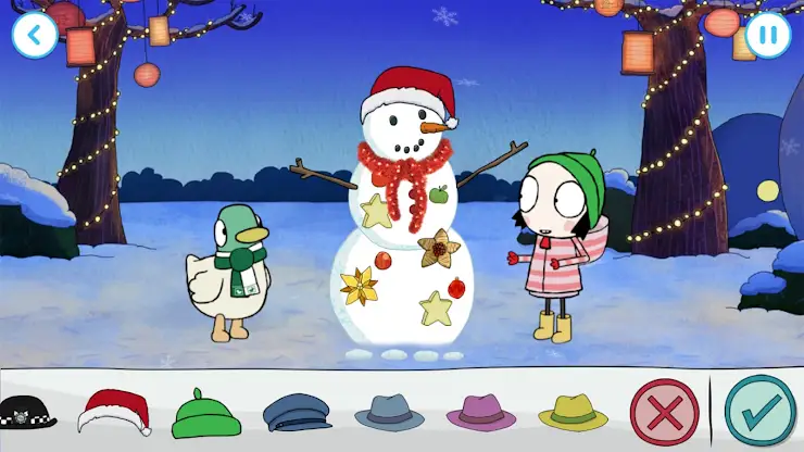 Sarah & Duck: Build a Snowman screenshot 5