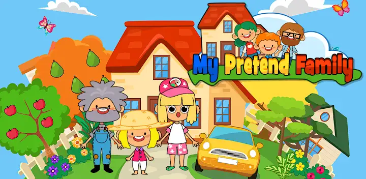 My Pretend Home & Family Town — Android game banner