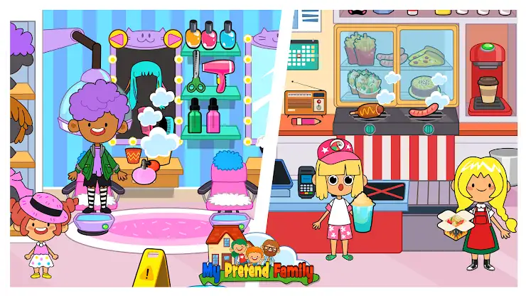 My Pretend Home & Family Town screenshot 2