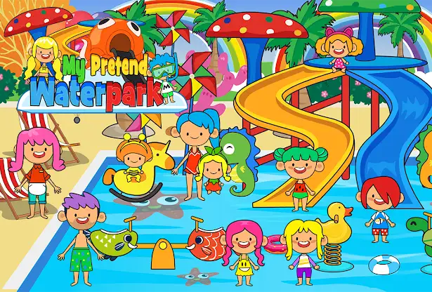 My Pretend Summer Waterpark screenshot 2