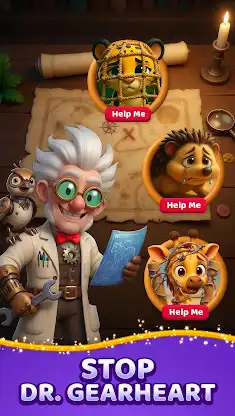 Animal Crush: Match‑3 Rescue screenshot 1