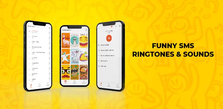 Funny Sms Ringtones & Sounds — Android app banner