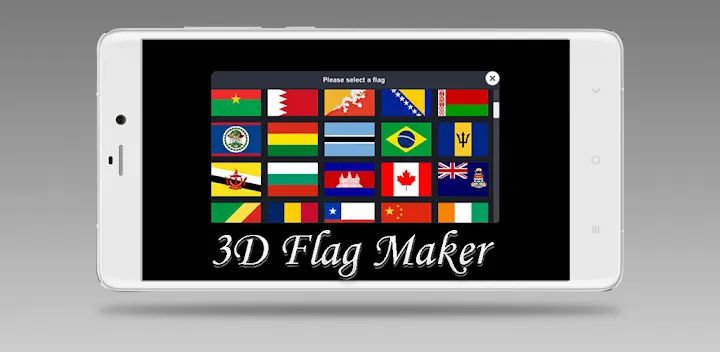 3D Flag Maker — Android app banner