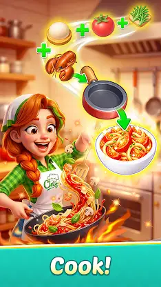 Merge Kitchen - Cook & Story screenshot 2