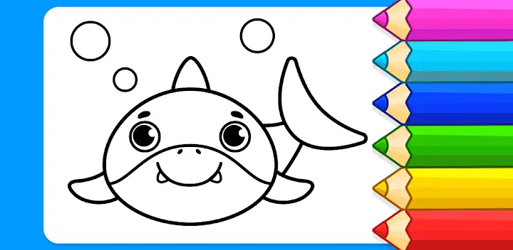 Coloring for Kids: Drawing 2-6 — Android game banner