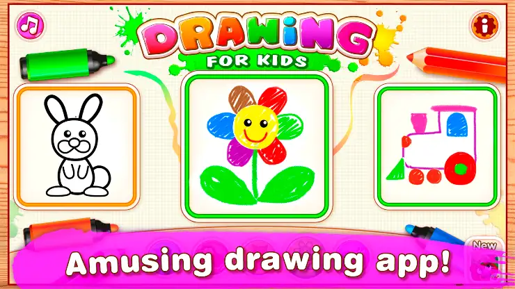 Toddler Drawing Apps for Kids screenshot 1