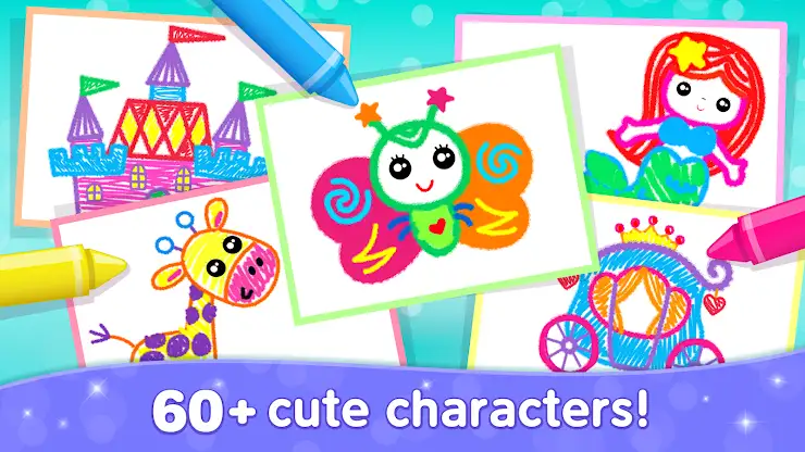 Kids Coloring Games for Girls screenshot 7