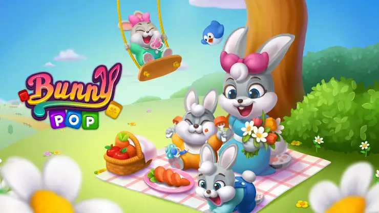 Bunny Pop Blast screenshot 1