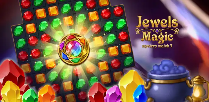 Jewels Magic: Mystery Match 3 — Android game banner