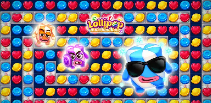 Lollipop & Marshmallow Match3 — Android game banner