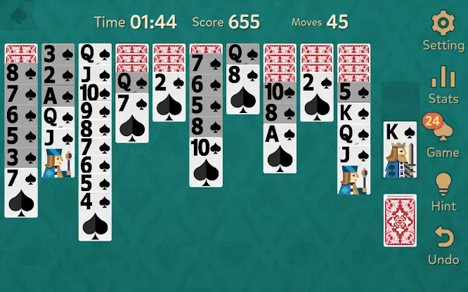 Spider Solitaire: Kingdom screenshot 3