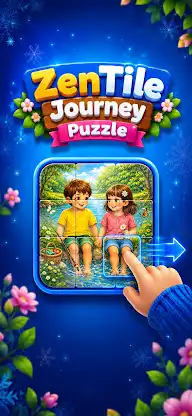 Zen Tile Journey: Picture Grid screenshot 1