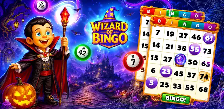 Wizard of Bingo — Android game banner