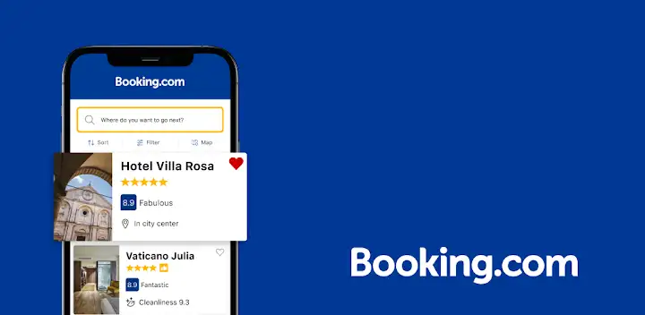 Booking.com: Hotels & Travel — Android app banner