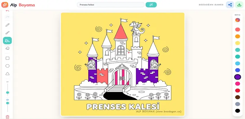 Alp Boyama:Çocuk Boyama Kitabı screenshot 3