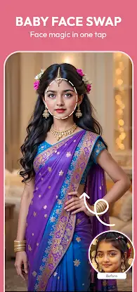 AI Saree & Dress Swap: MiSaree screenshot 6