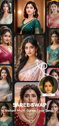 AI Saree & Dress Swap: MiSaree screenshot 8