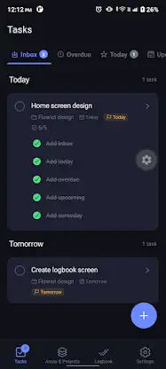 Flowist screenshot 1