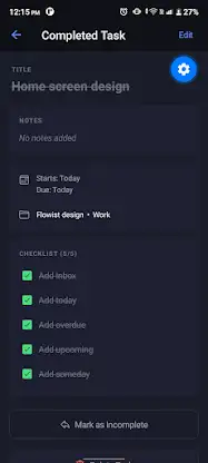 Flowist screenshot 5