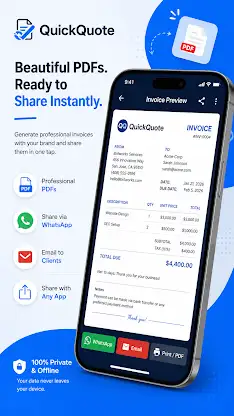QuickQuote - Invoice Maker screenshot 3