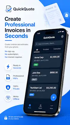QuickQuote - Invoice Maker screenshot 2