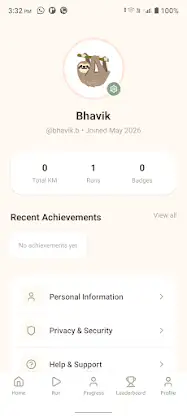 Slothy Running App screenshot 4
