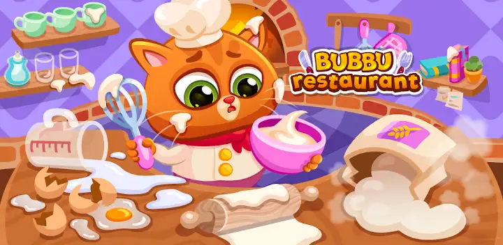 Bubbu Restaurant - My Cat Game — Android game banner