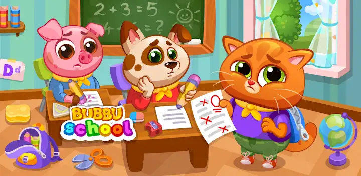 Bubbu School - My Virtual Pets — Android game banner