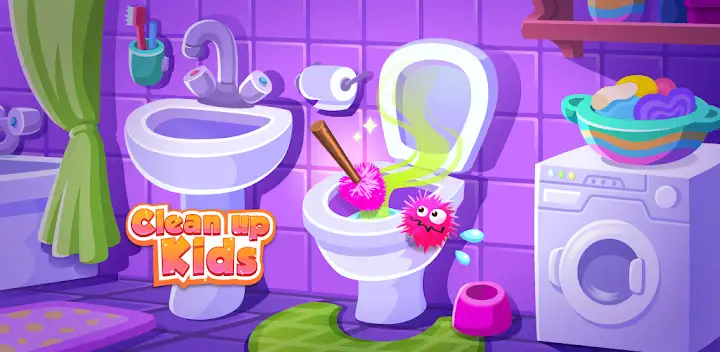 Clean Up Kids — Android game banner